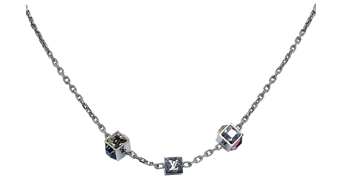 Louis Vuitton Silver Corey Gamble Necklace Silvery Metal ref