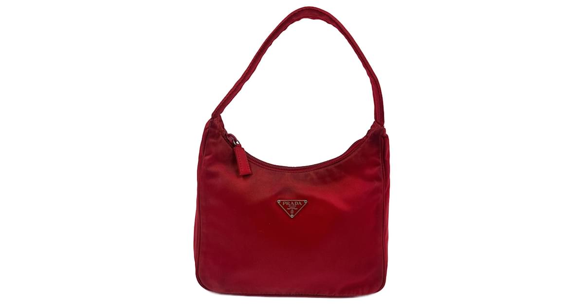 Prada Re-edition 2005 Nylon Mini Bag in Red