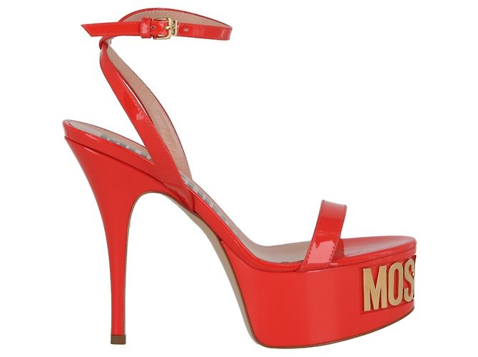 Chaussures Plates Moschino En Cuir Suédé Orange - Pointure US 6.5/FR 36.5 - Largeur Medium