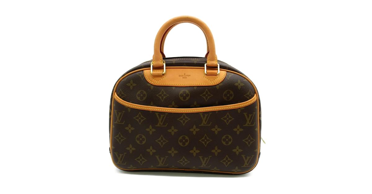 LOUIS VUITTON Monogram Trouville Hand Bag M42228 LV Auth 38330