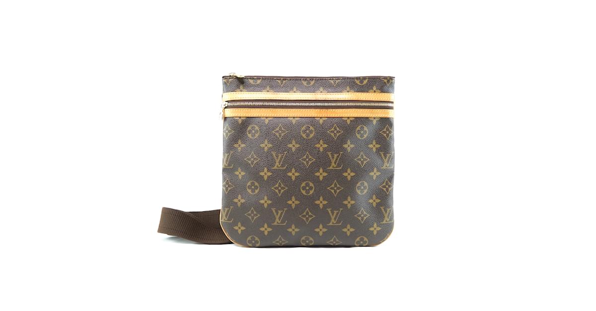 Louis Vuitton Brown Monogram Pochette Bosphore Cloth ref.958230