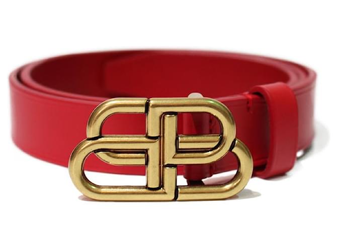 balenciaga belt red