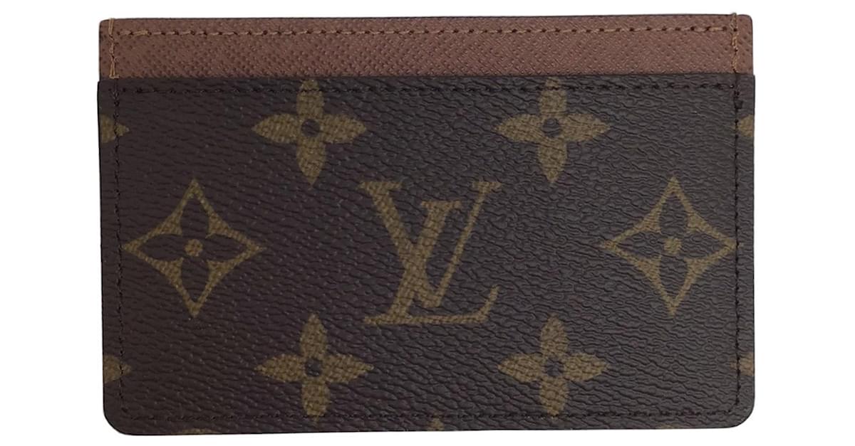 Louis Vuitton Porte carte simple Brown Cloth ref.925642 - Joli Closet