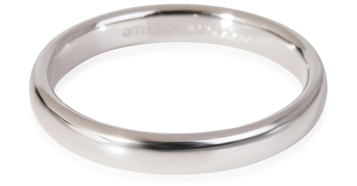 TIFFANY CO Tiffany Forever Wedding Band In Platinum Silvery Metallic   926661 1 