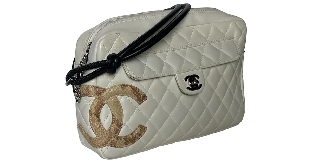 Chanel Cambon Camera Bag Quilted Leather