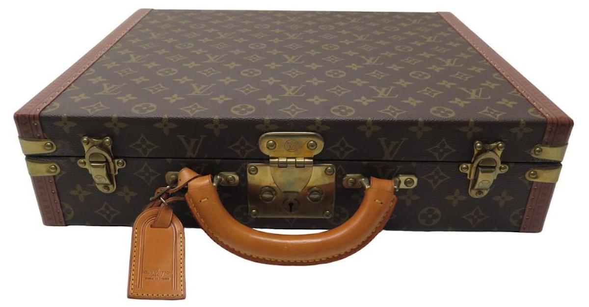 Louis Vuitton Monogram President 45 M53012 Trunk PVC Leather Brown
