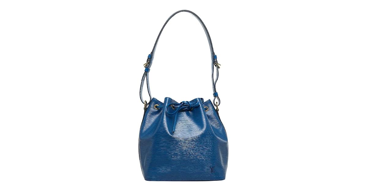 Louis Vuitton Epi Petit Noe M44105 Blue Leather Pony-style calfskin  ref.873305 - Joli Closet