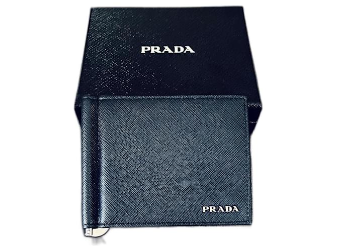 小物 PRADA SAFFIANO CLIP LEATHER WALLET Prada - Saffiano Leather Wallet With Money Clip | HBX