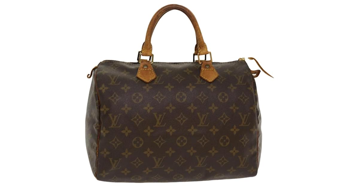 Louis Vuitton Monogram Speedy 30 Hand Bag M41526 LV Auth 42169