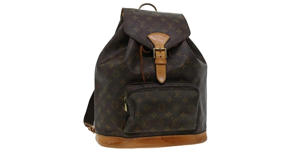 LOUIS VUITTON Monogram Montsouris GM Backpack M51135 LV Auth 47014