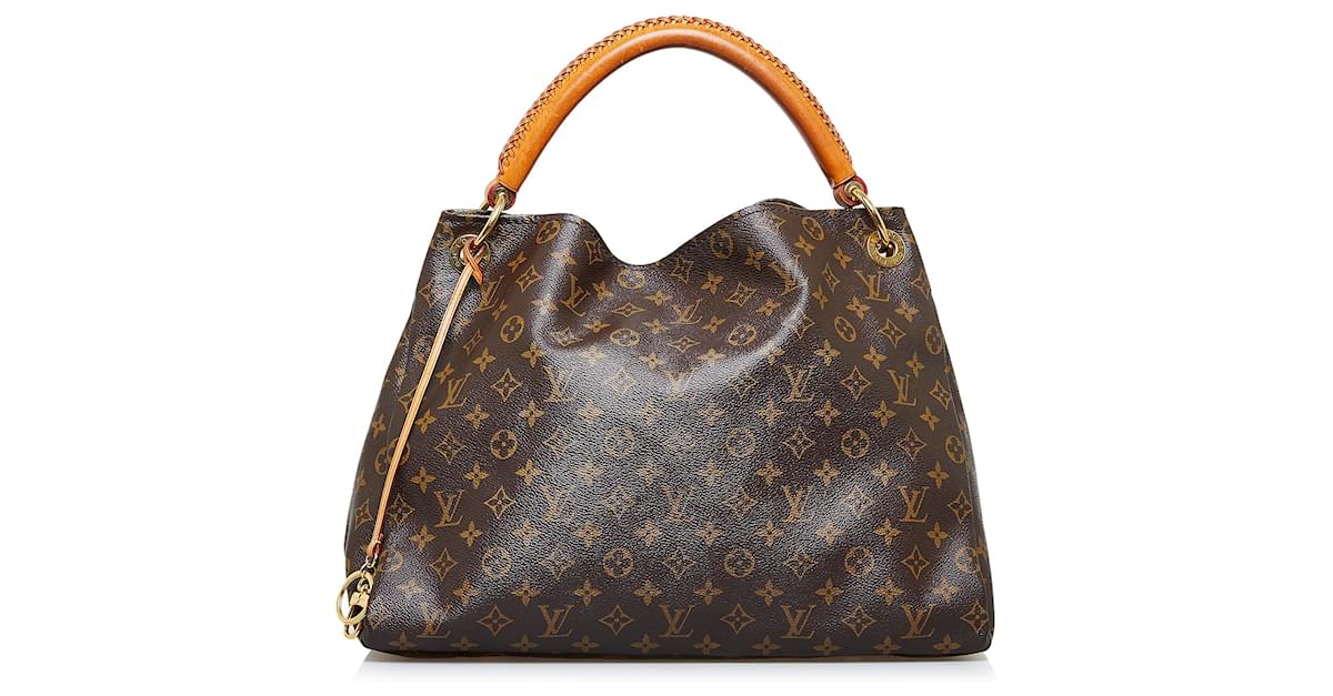 Handbags Louis Vuitton Louis Vuitton Damier Azur Artsy mm Shoulder Bag N41174 LV Auth 26788