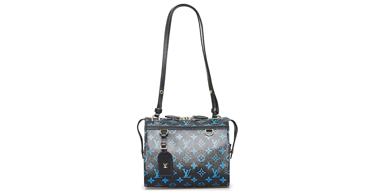 LOUIS VUITTON Empreinte Blue Speedy 25 Handbag Shoulder Leather Dust Bag  AUTH LV 