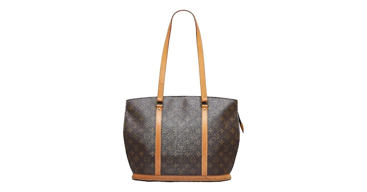 Louis Vuitton Babylone M51102 Monogram Canvas Shoulder Tote Bag Purse Brown