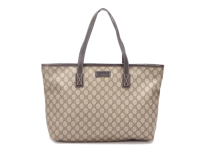 Gucci GG Supreme Tote Bag 211137 Brown Cloth ref.930430 - Joli Closet