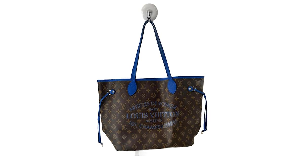 Louis Vuitton Monogramme Fleur Ikat Neverfull MM Brown Cloth ref.931431 -  Joli Closet