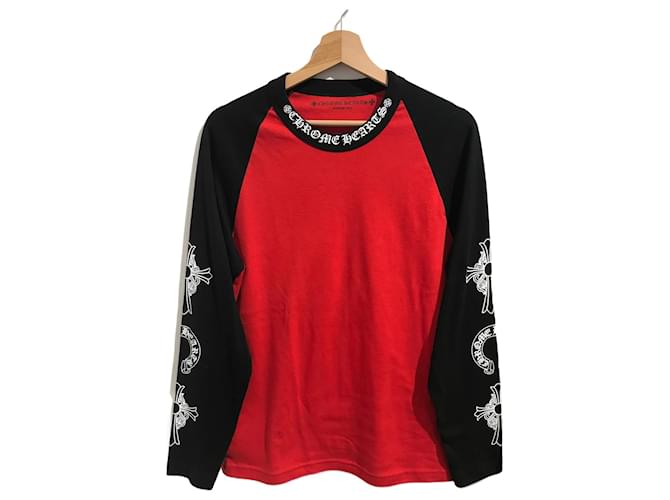 CHROME HEARTS Tops T.International L Cotton Red ref.932852 - Joli