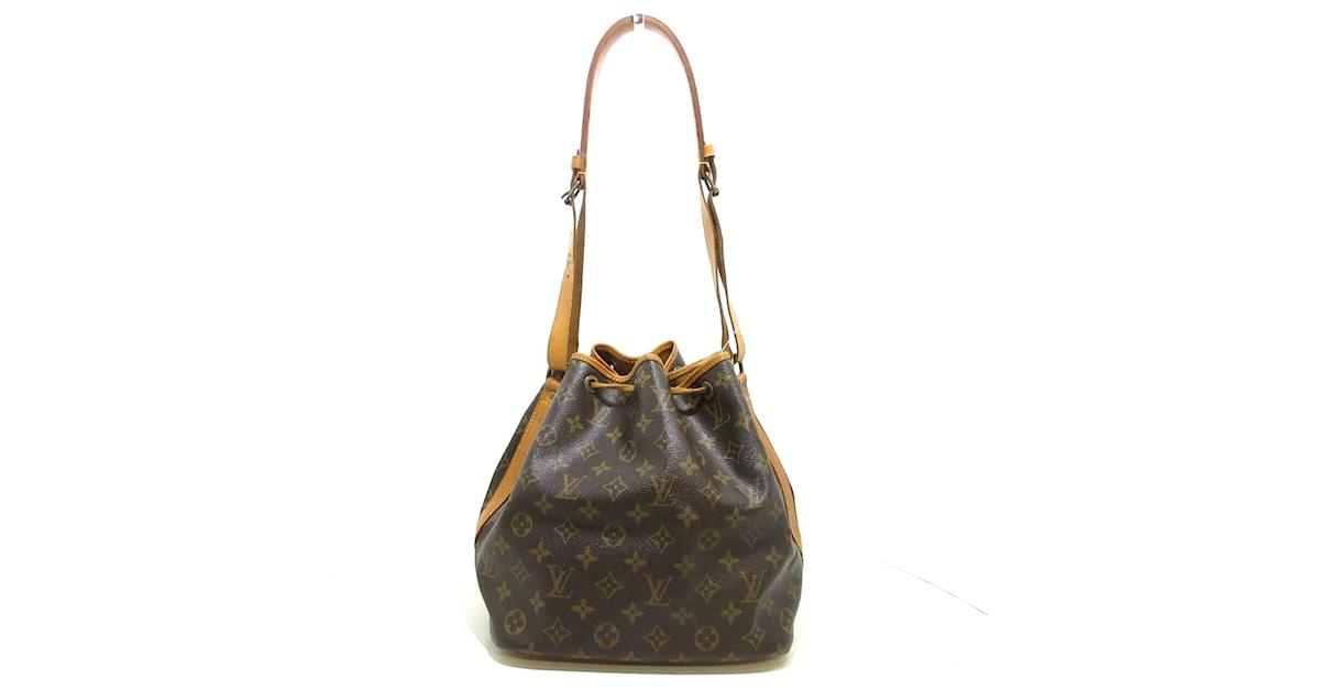 Louis Vuitton Noe GM Shoulder Bag Drawstring M42224 Monogram Brown