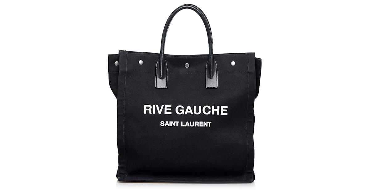 Saint Laurent Black Rive Gauche North South Tote Pony-style calfskin Cloth  ref.933994 - Joli Closet
