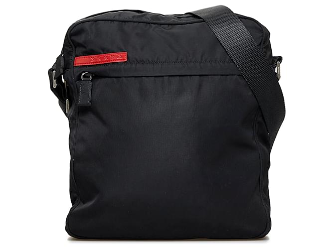Prada Black Tessuto Sports Crossbody Bag Nylon Cloth ref.JC934010