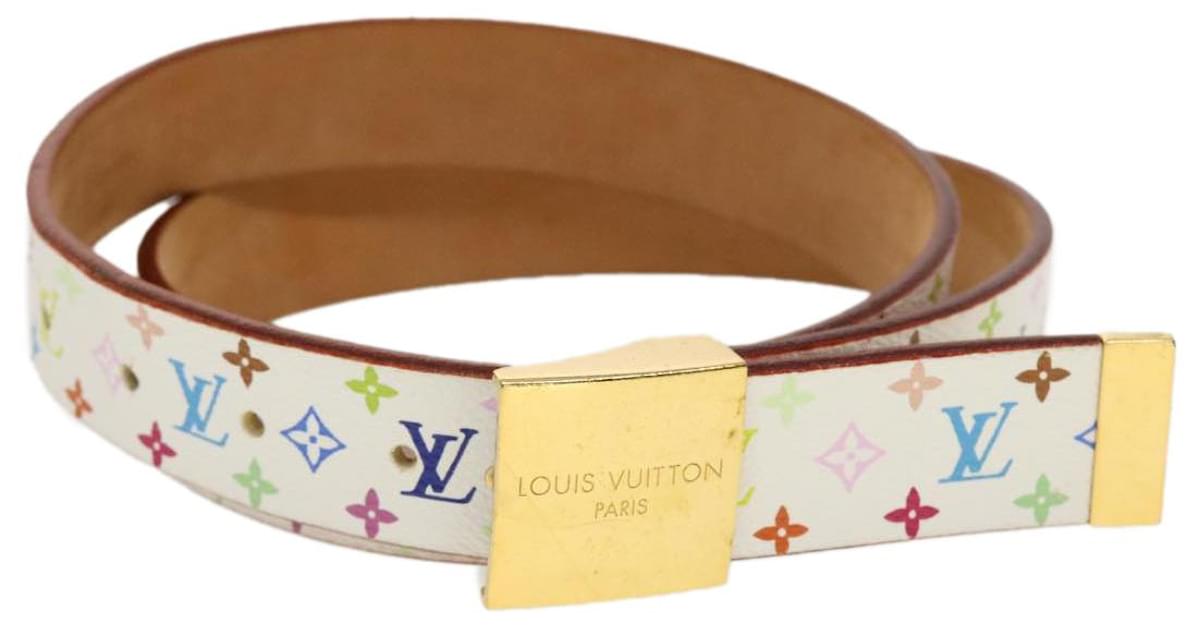 LOUIS VUITTON belt Bron White Monogram multicolor Women