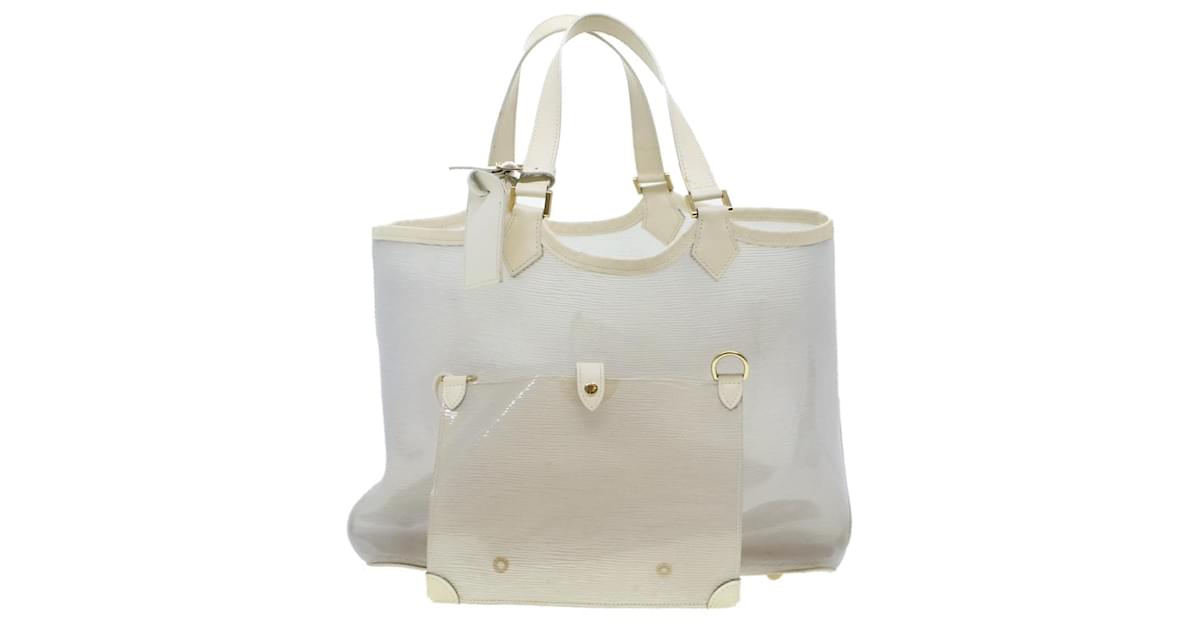 Louis Vuitton Antigua White Canvas Shopper Bag (Pre-Owned)