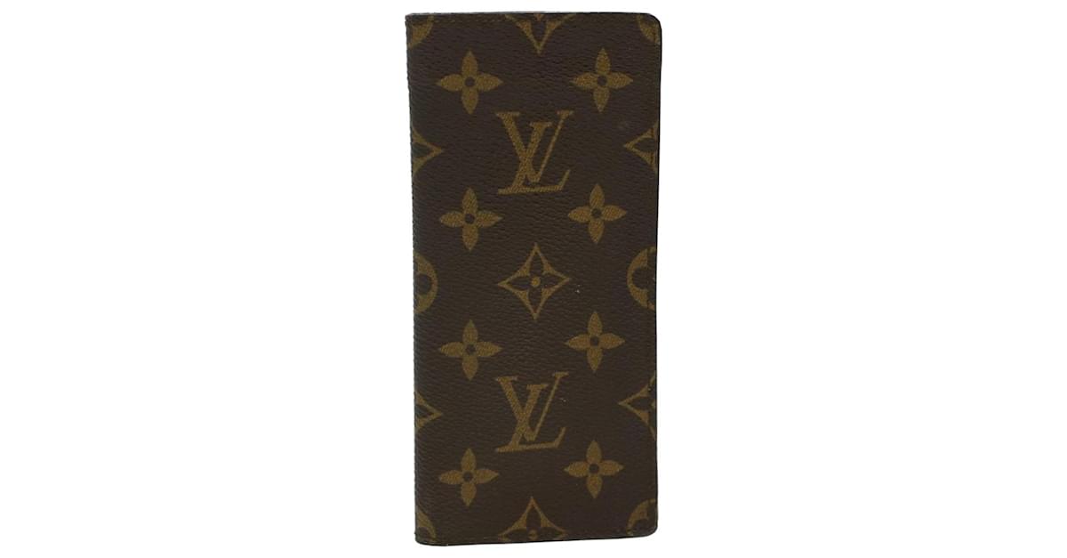 LOUIS VUITTON Damier Ebene Etui Lunettes Simple Glasses Case