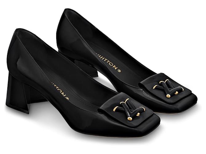 Louis Vuitton Shake vuitton pumps Black Patent leather ref