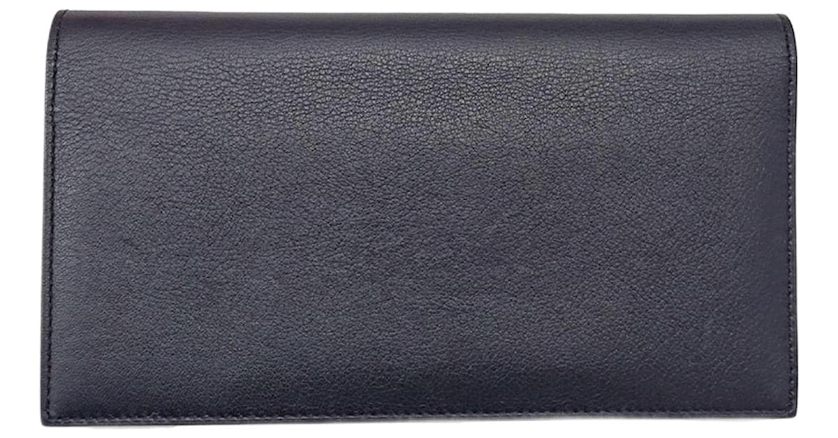 Hermès Citizen Twill Card Holder Black Leather ref.88855 - Joli Closet