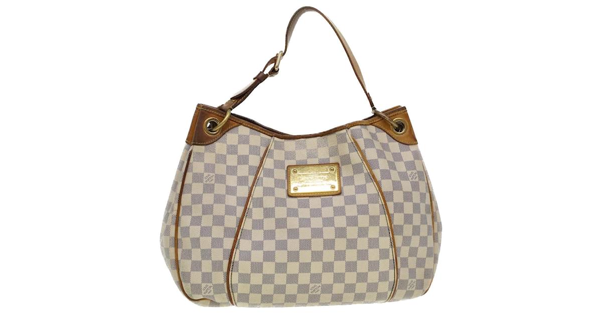 LOUIS VUITTON Damier Azur Galliera PM Shoulder Bag N55215 LV Auth