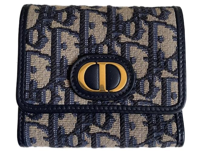 Dior Bourses, portefeuilles, cas Toile Bleu Joli Closet