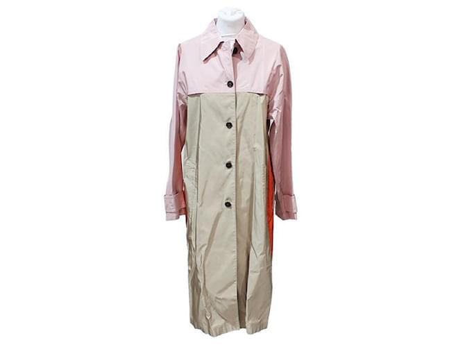 Prada Trench coats Pink Beige Silk ref.935926 - Joli Closet