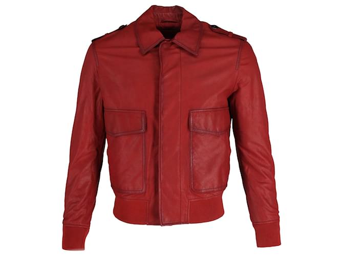 Bottega Veneta ジップアップ トラックジャケット レッド ボッテガ