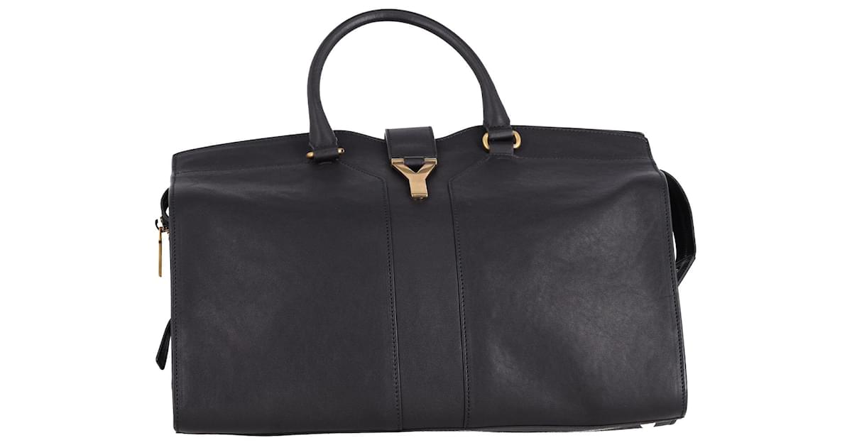 Yves Saint Laurent Chyc Cabas Tote Large Grey Bag YSL