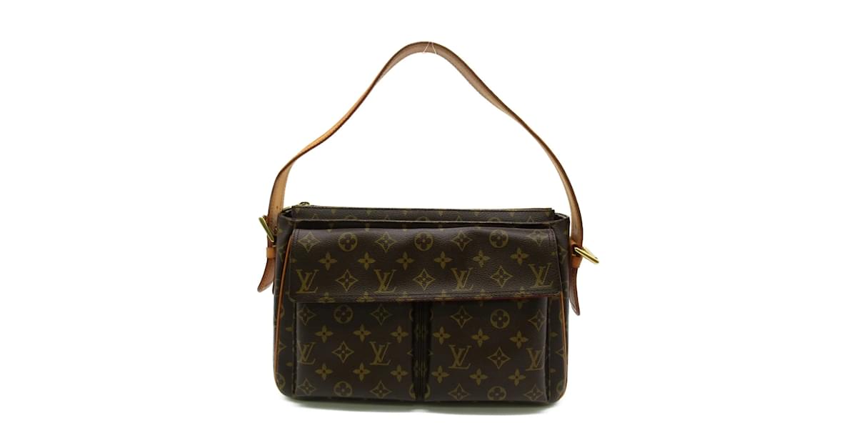 Louis Vuitton Monogram Viva Cite GM M51163 Shoulder Bag Brown