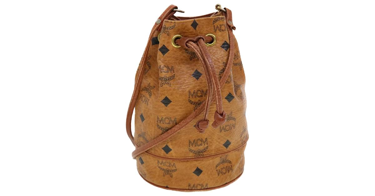 MCM Vicetos Logogram Bucket Bag