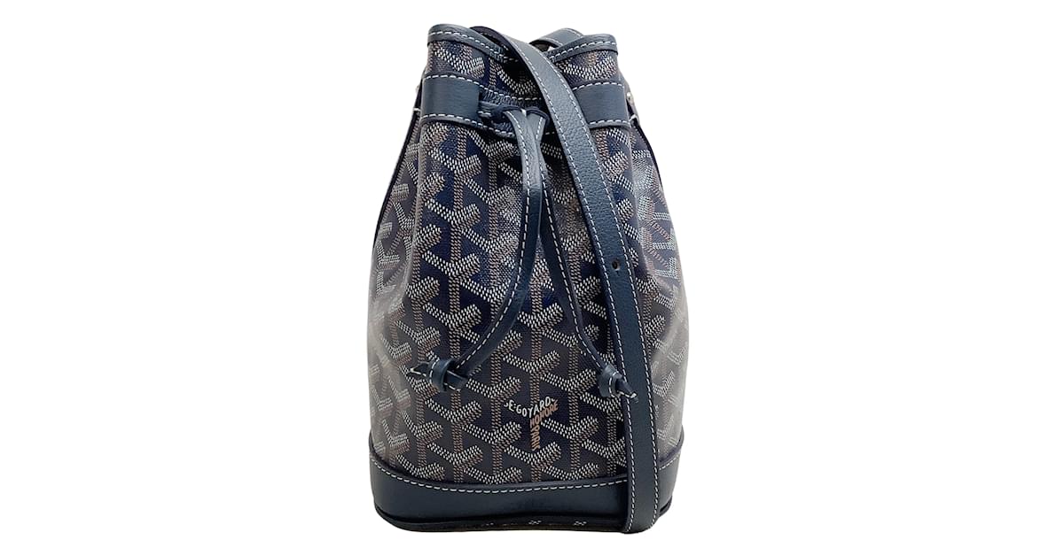 Goyard Goyardine Petit Flot - Blue Bucket Bags, Handbags