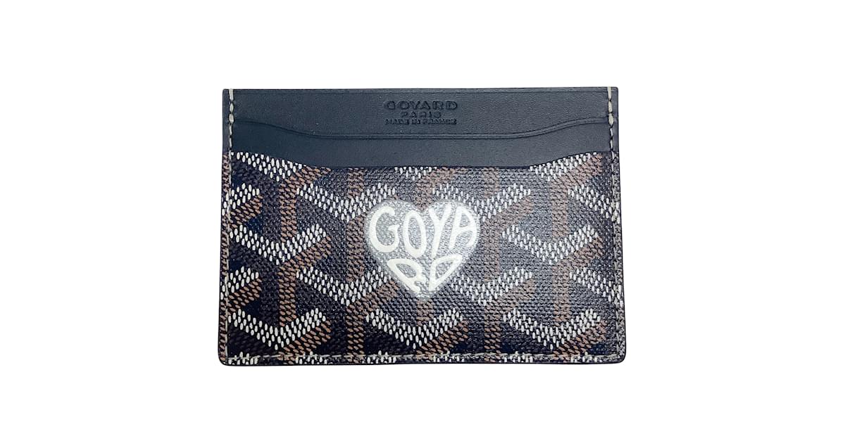 GOYARD Goyard Matignon Zip GM Long Wallet PVC Leather Gray Silver