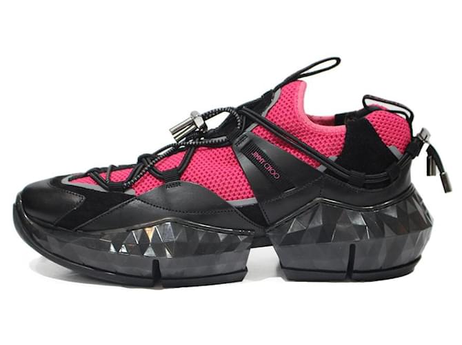 Jimmy Choo Sneakers Black Leather ref.942275 - Joli Closet