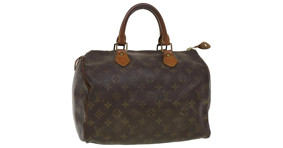 Louis Vuitton Monogram Speedy 30 Hand Bag M41526 LV Auth rd5206