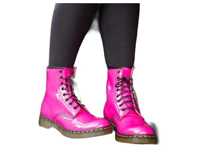 Martens Stiefeletten Pink Leder Joli Closet