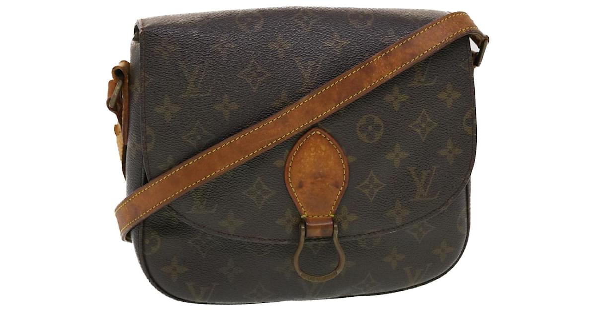 LOUIS VUITTON Monogram Saint Cloud GM Shoulder Bag M51242 LV Auth