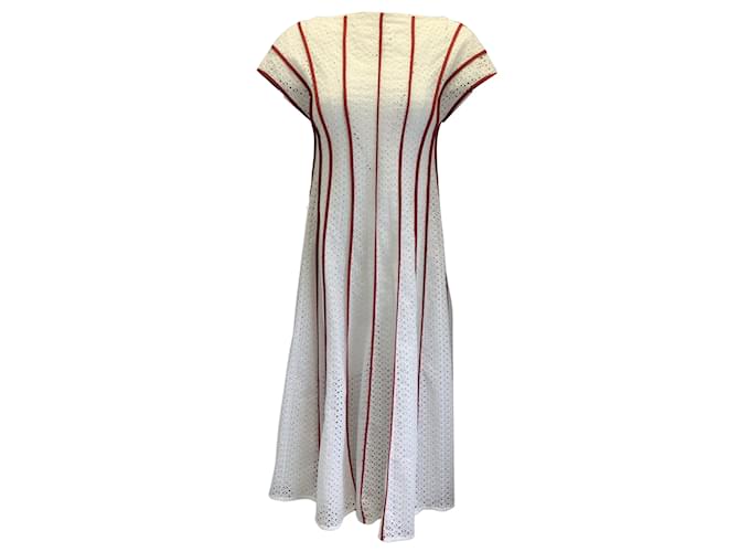 ワンピース Tory Burch FW24 COTTON EYELET DRESS (160091 100) Cotton Eyelet Dress, White | Tory Burch KW