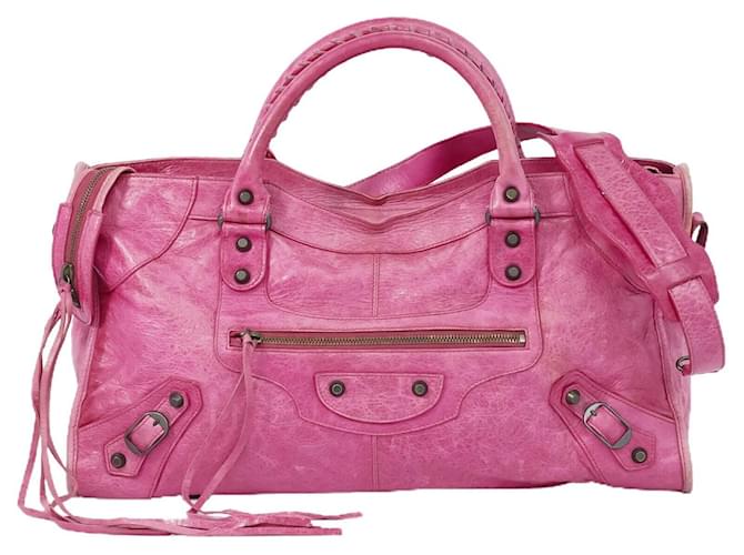 バッグ Balenciaga Part Time Shoulder Bag Pink Balenciaga Part Time Pink Leather ref.JC945220 (Sold) - Joli Closet