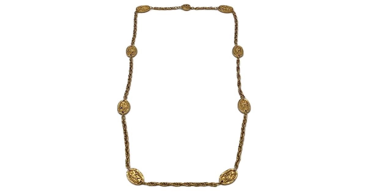CHANEL Gold Vintage Necklace Gold hardware ref.945725 - Joli Closet