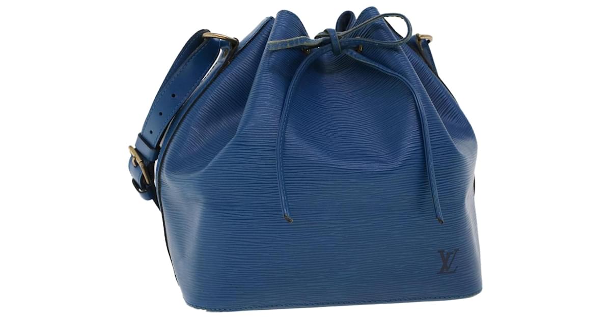 Louis Vuitton Petit Noe Shoulder Bag Handbag Blue EPI Leather M44105 - VERY  GOOD