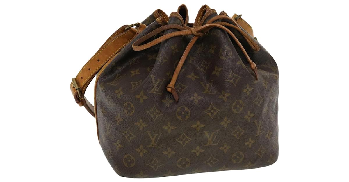 Louis Vuitton Monogram Petit Noe Shoulder Bag M42226 LV Auth rd4705