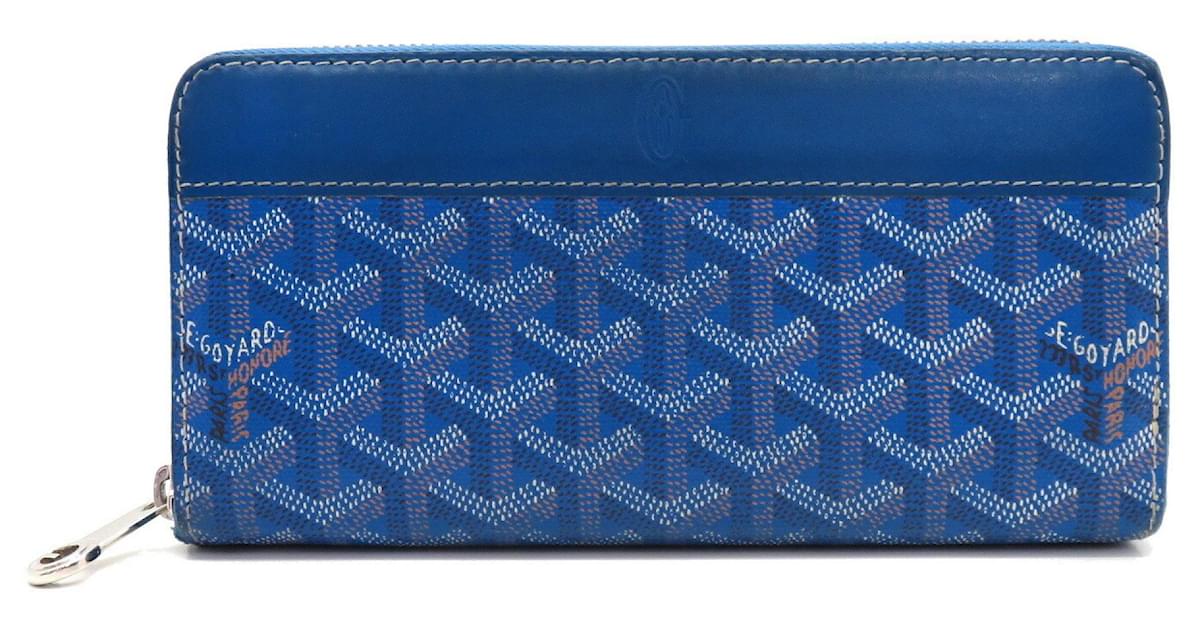 💙Goyard Matignon Long Purse in Blue, Women's Fashion, Bags