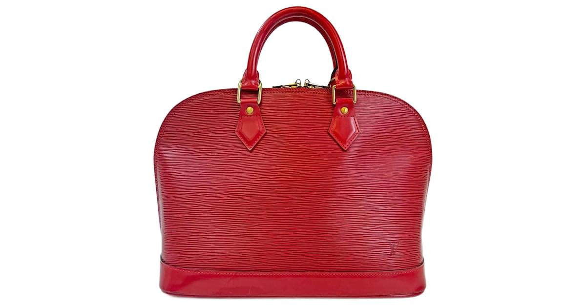 Louis Vuitton EPI Alma PM Castillan Red