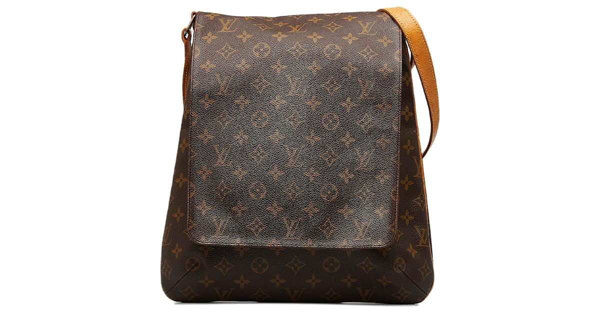 Louis Vuitton Brown, Pattern Print Monogram Musette Salsa