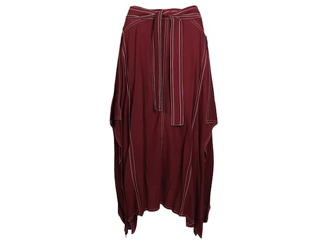 スカート STELLA MCCARTNEY BURGUNDY COTTON SKIRT Stella McCartney Burgundy Cotton Skirt for Women – LOZURI®